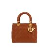 Borsa Dior  Lady Dior in pelle cannage marrone - 360 thumbnail