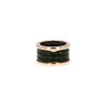 Bulgari B.Zero1 large model ring in pink gold and marble - 360 thumbnail