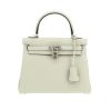 Borsa Hermès  Kelly 25 cm in pelle Gris Neve - 360 thumbnail