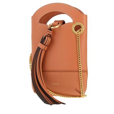 Sac bandoulière Chloé  Walden en cuir rose
