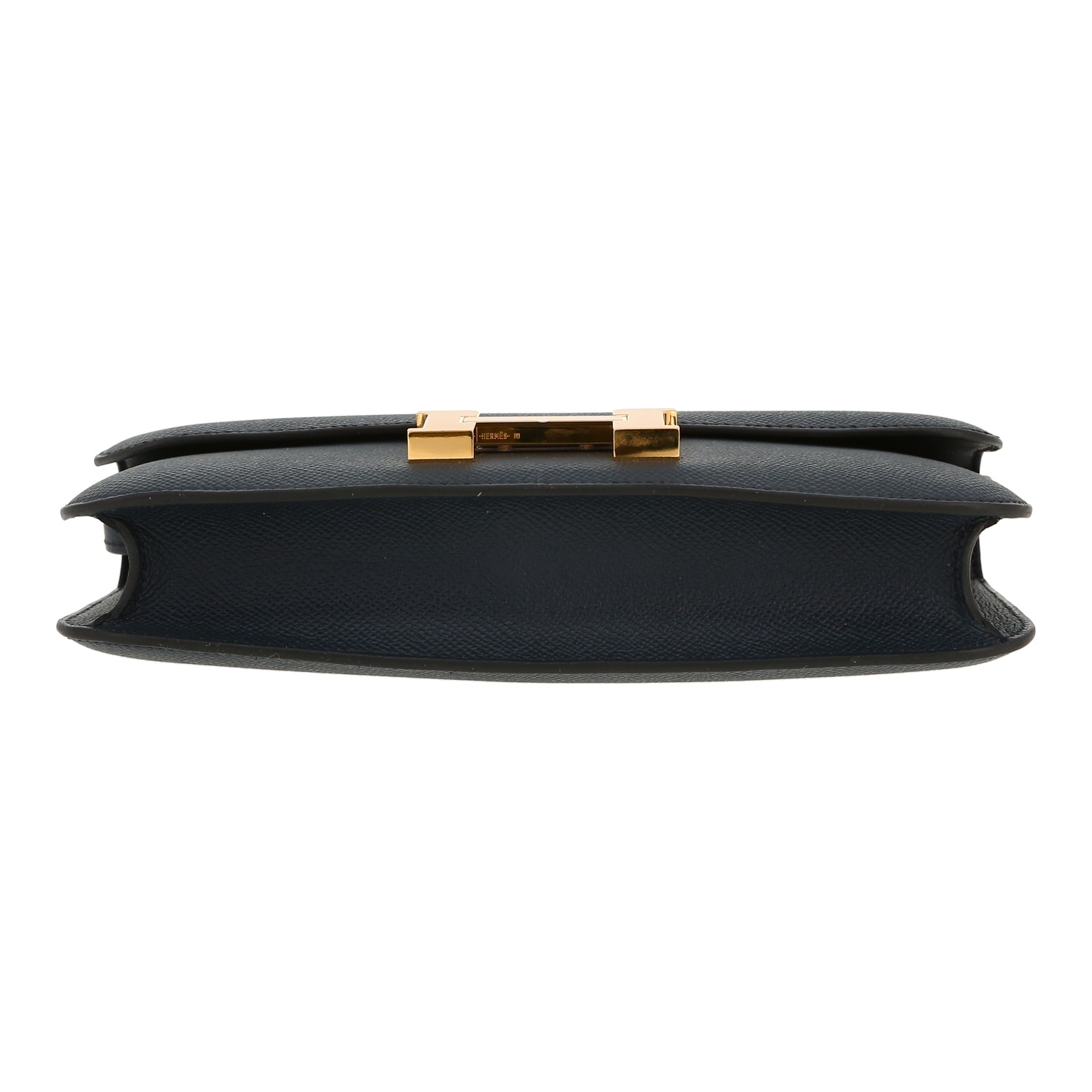 Hermès  Constance Elan handbag  in indigo blue epsom leather - Detail D1