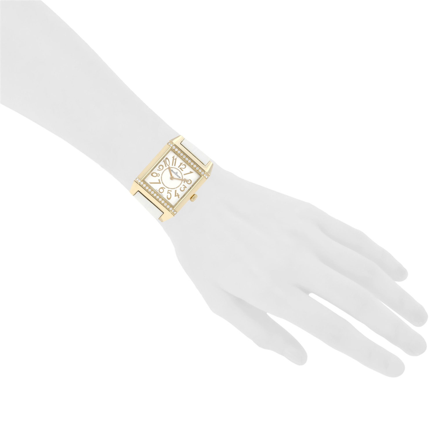 Montre Jaeger-LeCoultre Reverso Squadra Lady en or jaune Ref: Jaeger-LeCoultre - 234.1.47  Vers 2010 - Detail D1