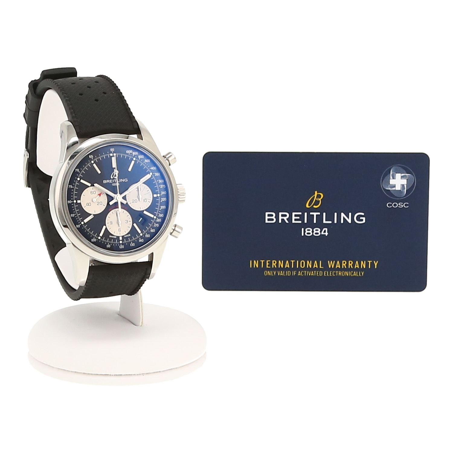 Orologio Breitling Transocean Chronograph in acciaio Ref: Breitling - AB0152  Circa 2010 - Detail D2