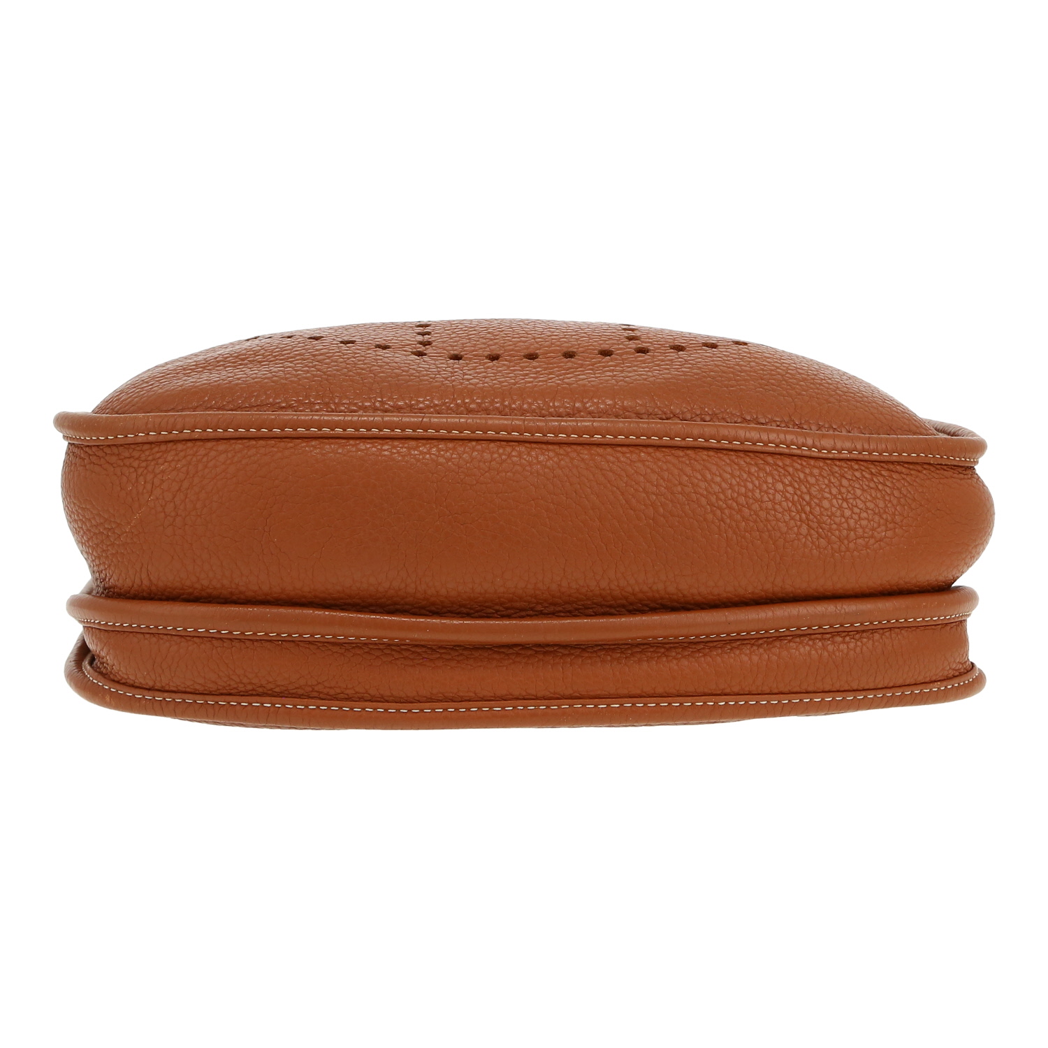 Hermès  Evelyne shoulder bag  in gold togo leather - Detail D1