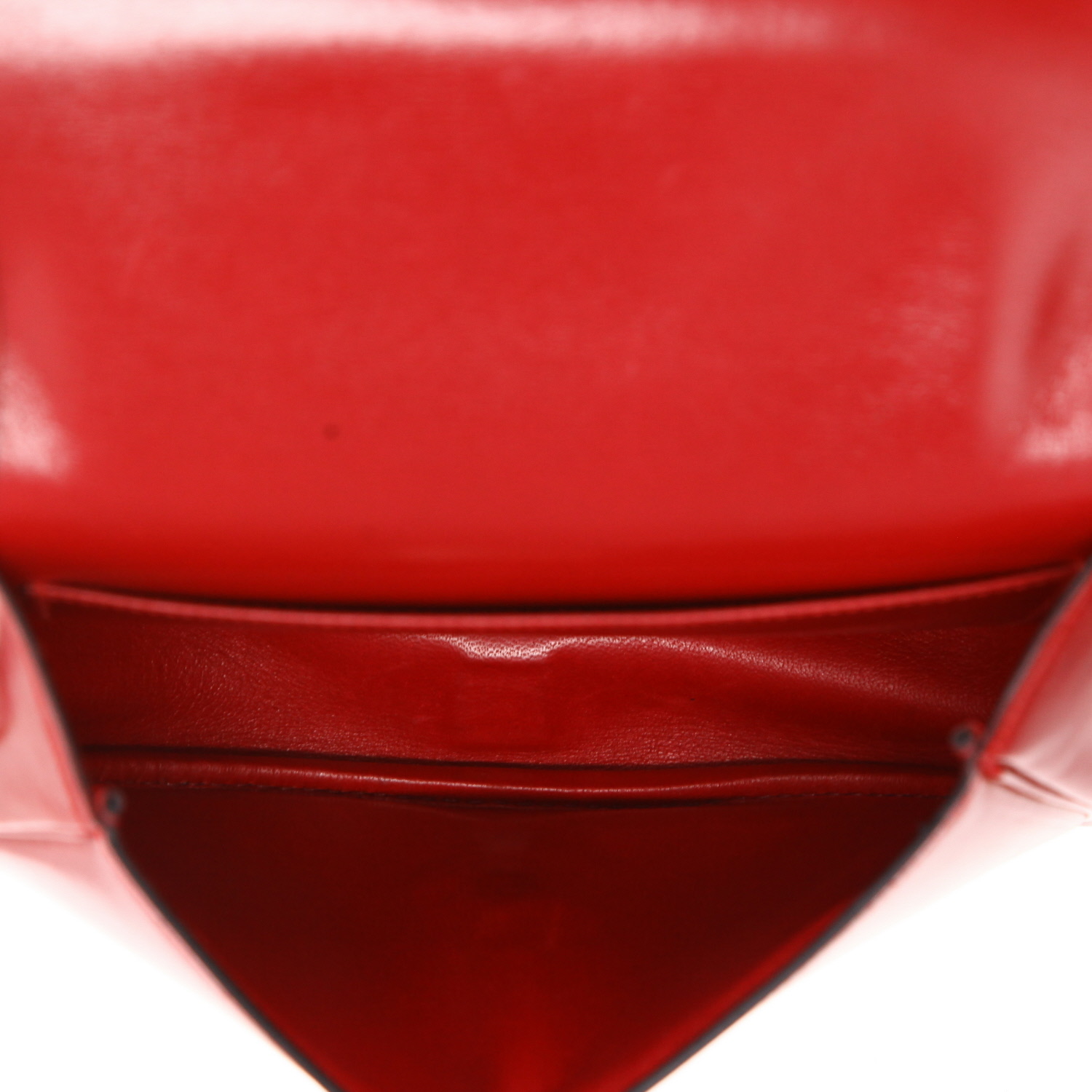 Borsa a tracolla Hermès  Lift in pelle box rosso Vif - Detail D3