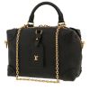 Bolso bandolera Louis Vuitton  Petite Malle Souple en cuero monogram huella negro y cuero negro - 00pp thumbnail