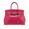 Bolso de mano Hermès  Birkin 30 cm en cocodrilo niloticus Rose Sheherazade - 360 thumbnail