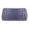 Hermès  Birkin 35 cm handbag  in blue jean porosus crocodile - Detail D1 thumbnail