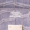 Bolso de mano Hermès  Birkin 35 cm en cocodrilo porosus azul - Detail D2 thumbnail