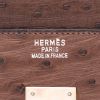 Hermès  Birkin 35 cm handbag  in brown ostrich leather - Detail D2 thumbnail