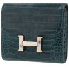 Hermès  Constance Wallet wallet  in blue alligator - 00pp thumbnail