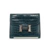 Hermès  Constance Wallet wallet  in blue alligator - 360 thumbnail