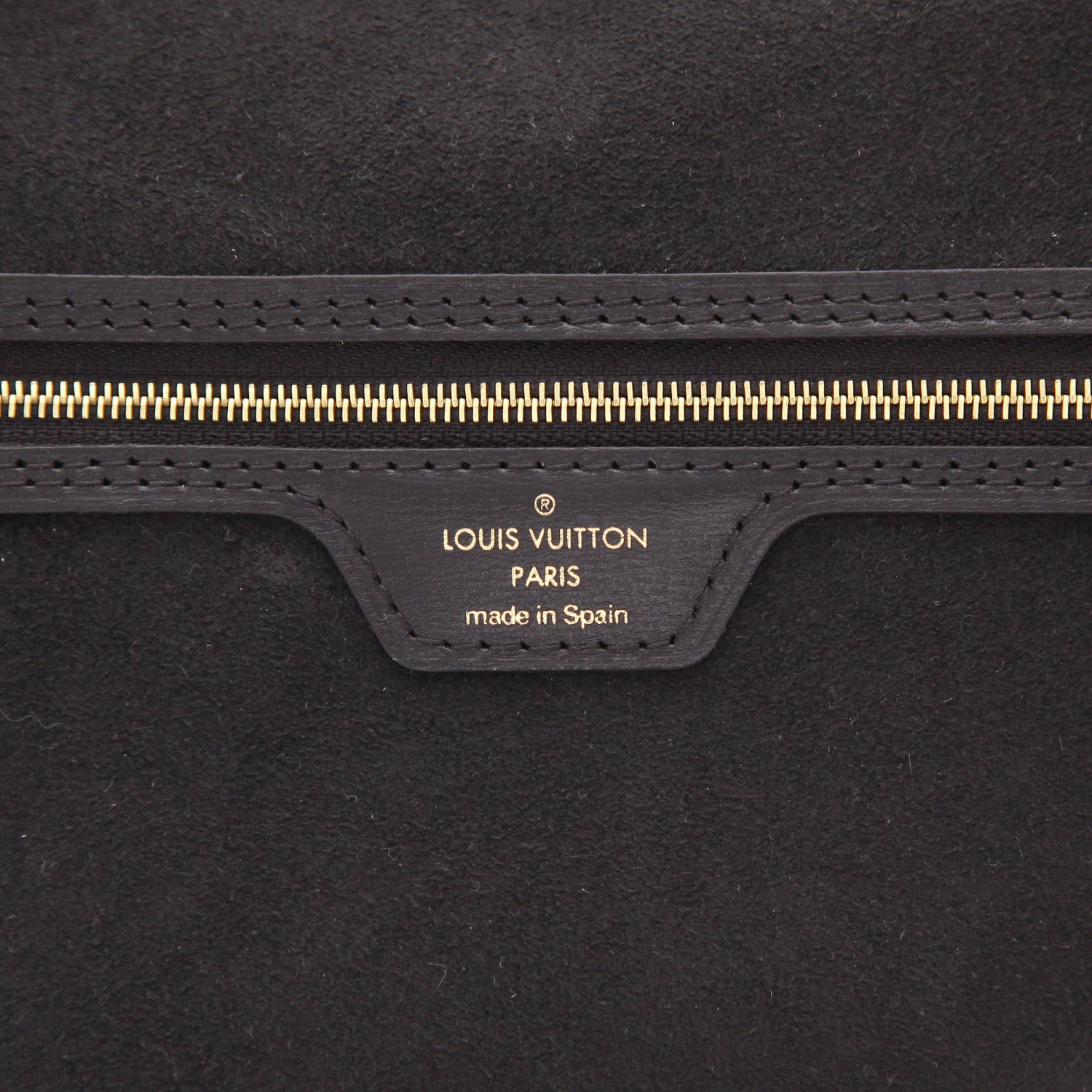 Shopping bag Louis Vuitton  Neverfull in tela a scacchi bianca e multicolore e pelle nera - Detail D2