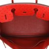 Hermès  Birkin 30 cm handbag  in red ostrich leather - Detail D3 thumbnail