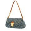 Sac à main Louis Vuitton  Pleaty en toile denim monogrammée bleue et cuir naturel - 00pp thumbnail