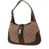 Bolso de mano Gucci  Jackie en lona monogram beige y cuero marrón - 00pp thumbnail