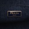 Bolso de mano Prada   en lona denim azul - Detail D2 thumbnail