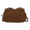 Prada   backpack  in brown canvas  and brown leather - Detail D1 thumbnail