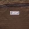 Prada   backpack  in brown canvas  and brown leather - Detail D2 thumbnail