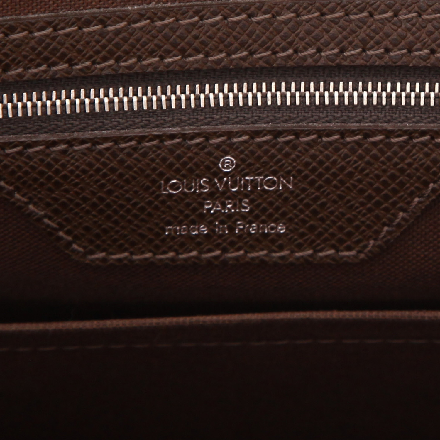 Porte-documents Louis Vuitton   en cuir marron - Detail D2