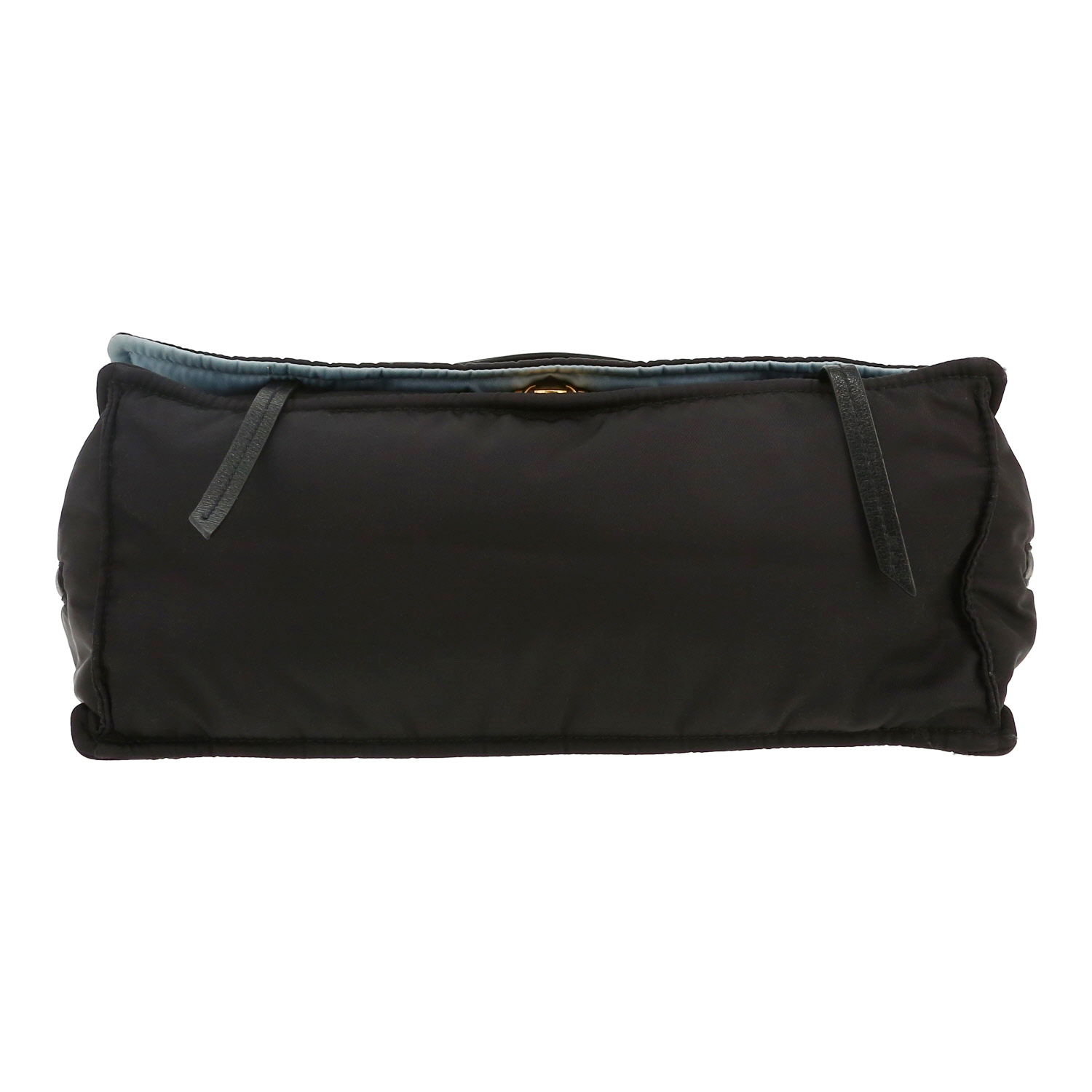 Bolso bandolera Prada   en lona negra - Detail D1