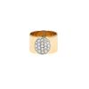 Bague bandeau Dinh Van Anthea en or jaune, platine et diamants - 360 thumbnail