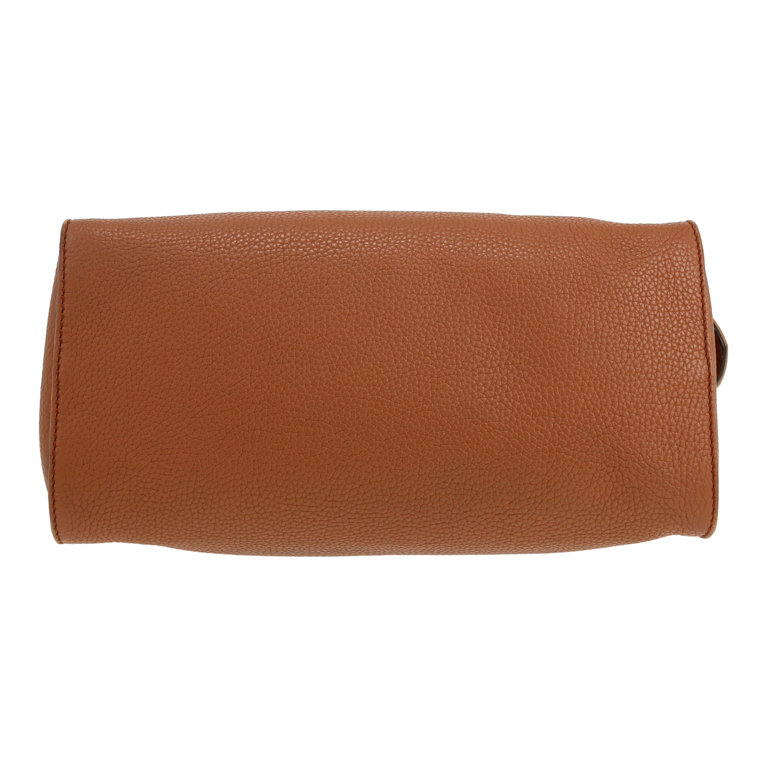 Fendi  Selleria Lei Boston handbag  in brown grained leather - Detail D1