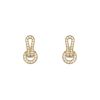 Paire de boucles d'oreilles Cartier Agrafe en or jaune et diamants - 00pp thumbnail