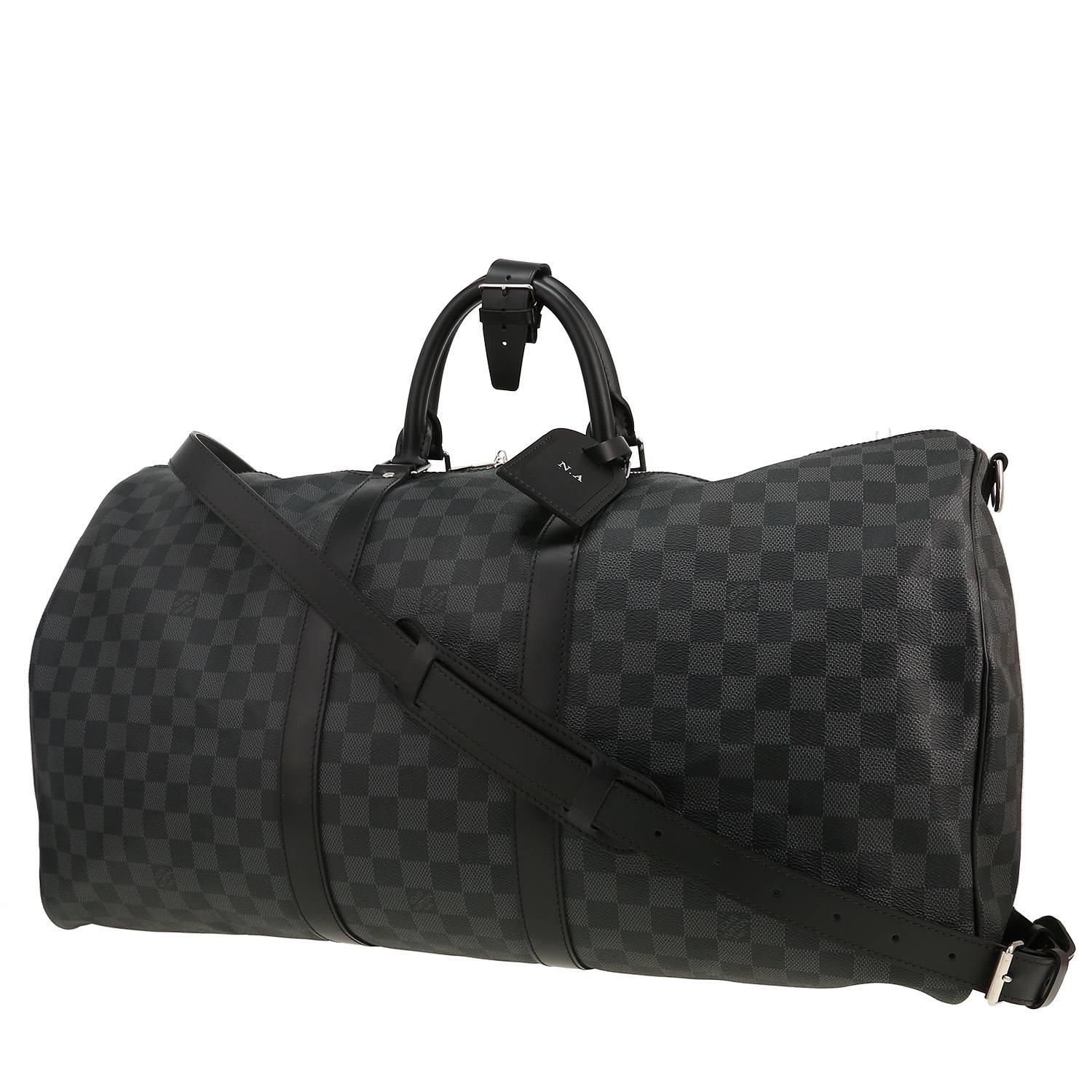 Sac Keepall 55 Louis Vuitton Damier Graphite occasion