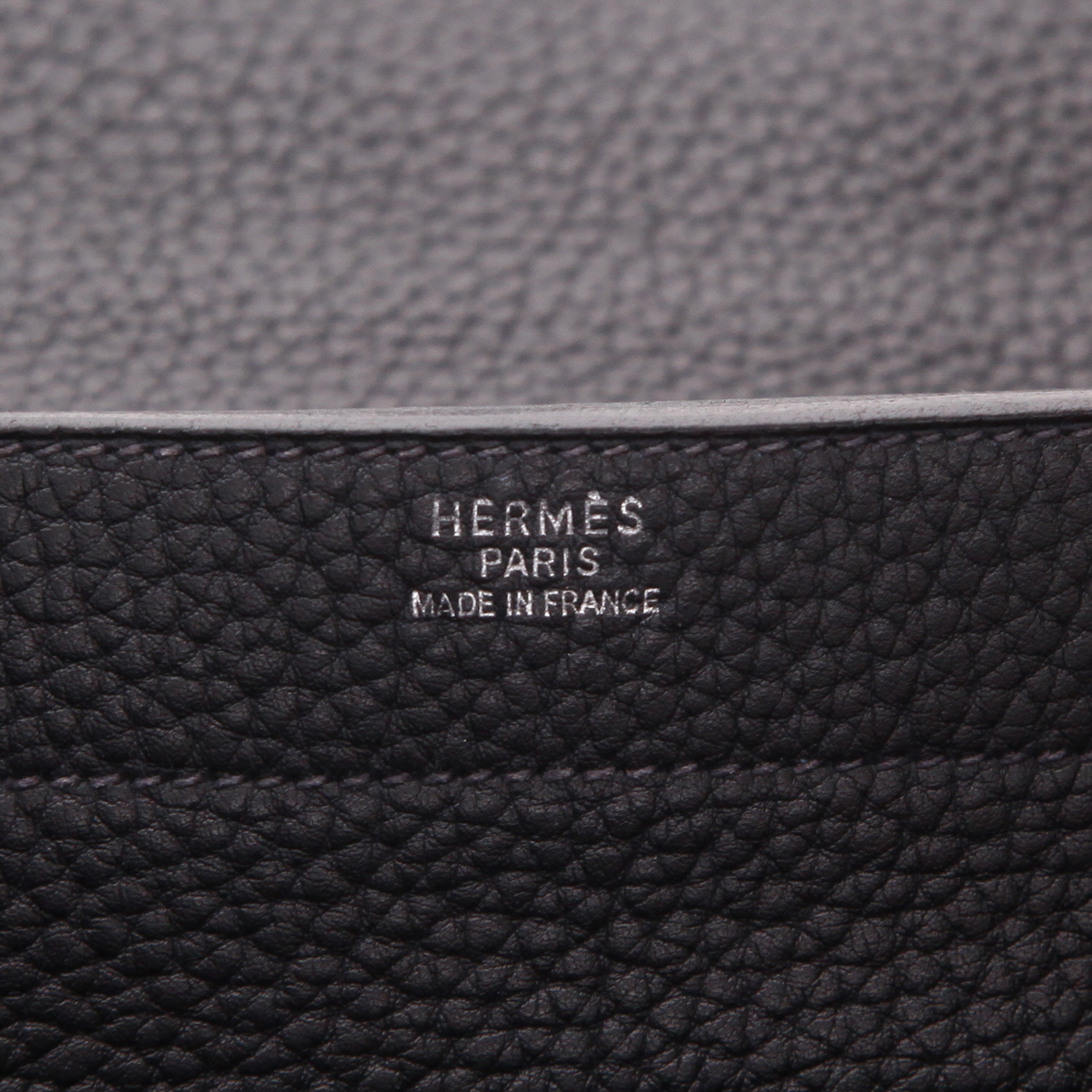 Porta-documentos Hermès  Sac à dépêches en cuero togo azul marino - Detail D2