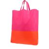 Shopping bag Celine  Vertical in pelle bicolore rosa e arancione - 00pp thumbnail