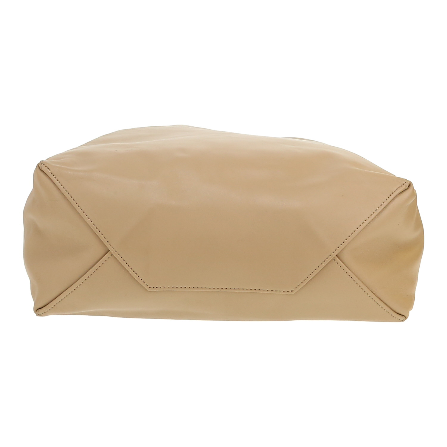 Sac cabas Celine  Vertical en cuir beige - Detail D1