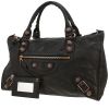 Balenciaga  City handbag  in black leather - 00pp thumbnail