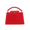 Bolso bandolera Louis Vuitton  Capucines en cuero taurillon clémence rojo - 360 thumbnail