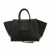 Celine  Phantom shopping bag  in black leather - 360 thumbnail