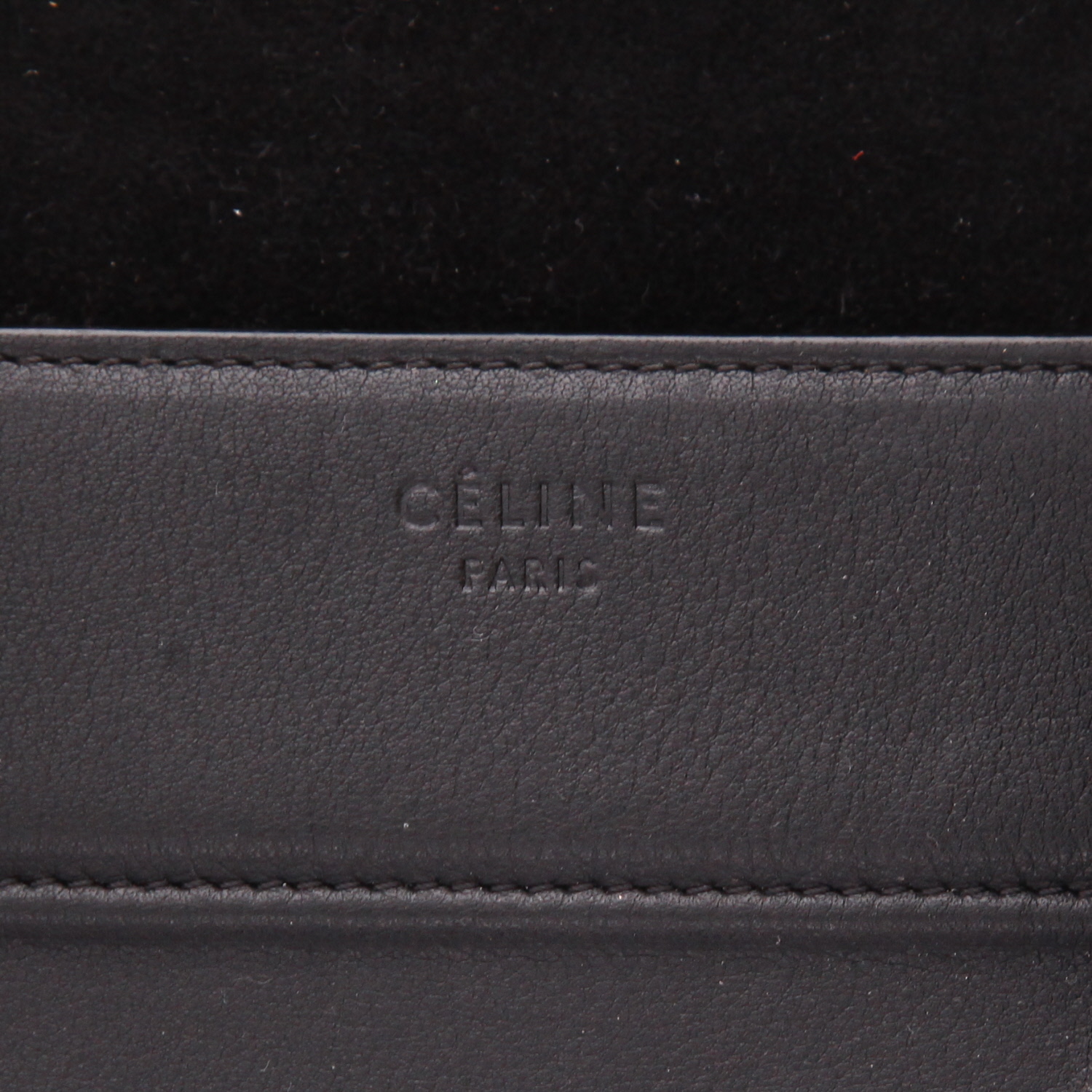 Shopping bag Celine  Phantom in pelle nera - Detail D2