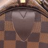 Sac à main Louis Vuitton  Speedy 25 en toile damier enduite ébène et cuir marron - Detail D2 thumbnail