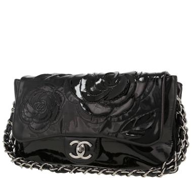 Borsa Chanel  Timeless in pelle verniciata nera