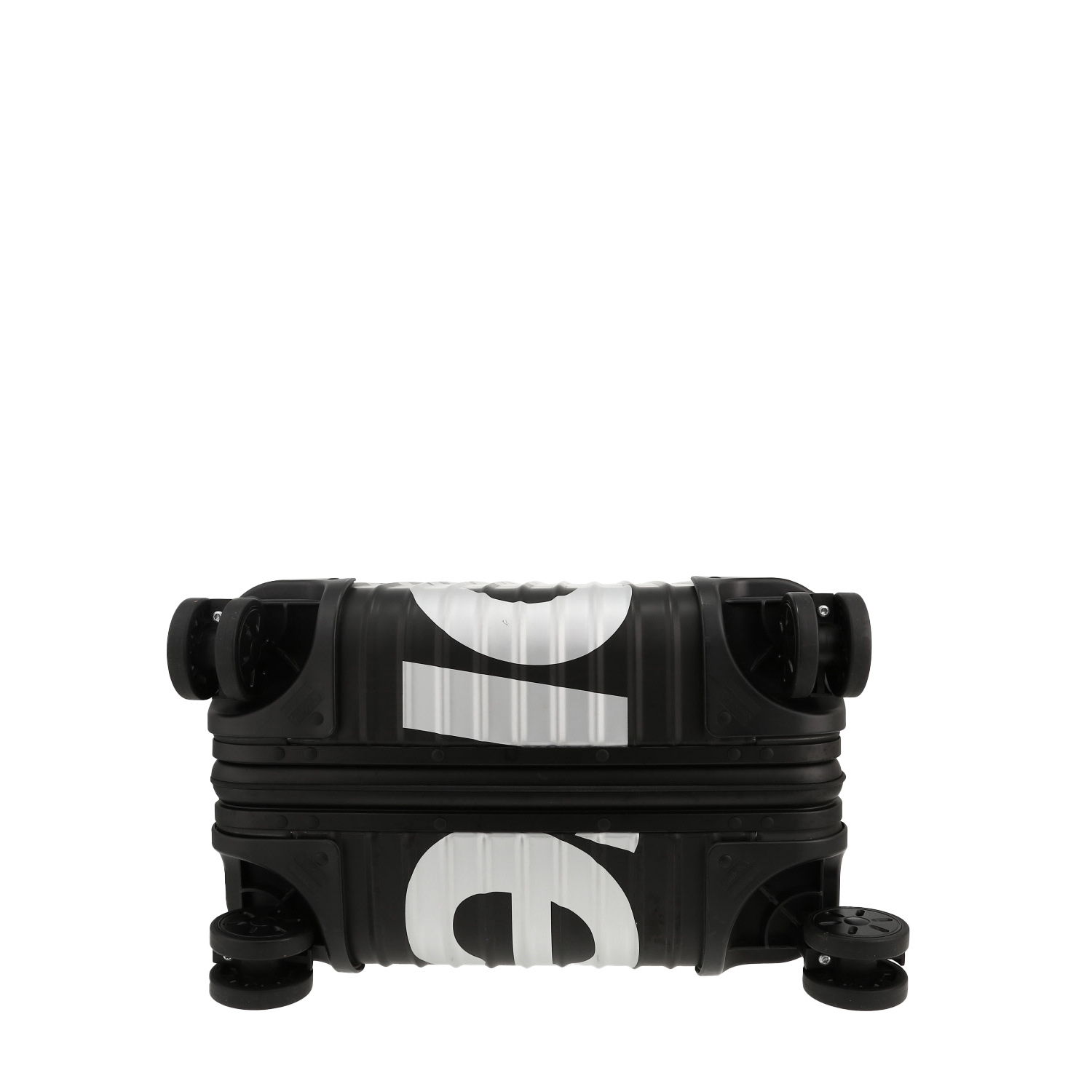 Maleta rígida Rimowa  Check-In Edition Limitée en aluminio bicolor negro y blanco y plástico negro - Detail D1