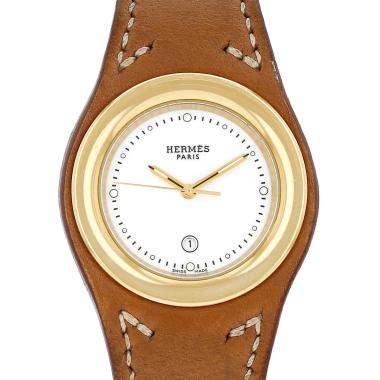 Orologio Hermès Harnais in acciaio e oro placcato Ref: Hermes - HA1.420  Circa 2010