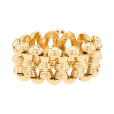 Brazalete Vintage  de oro amarillo