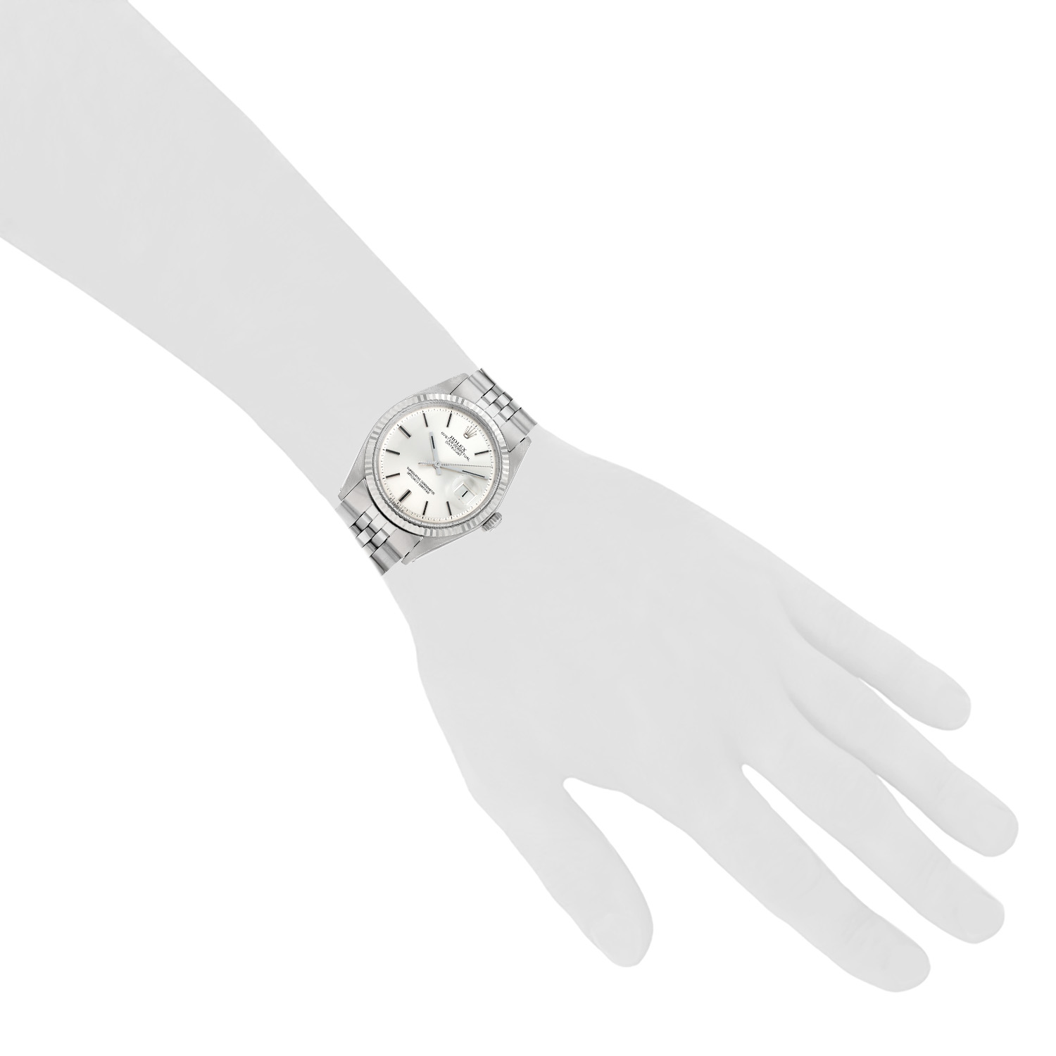 Montre Rolex Datejust en or et acier Ref: Rolex - 1601  Vers 1972 - Detail D1