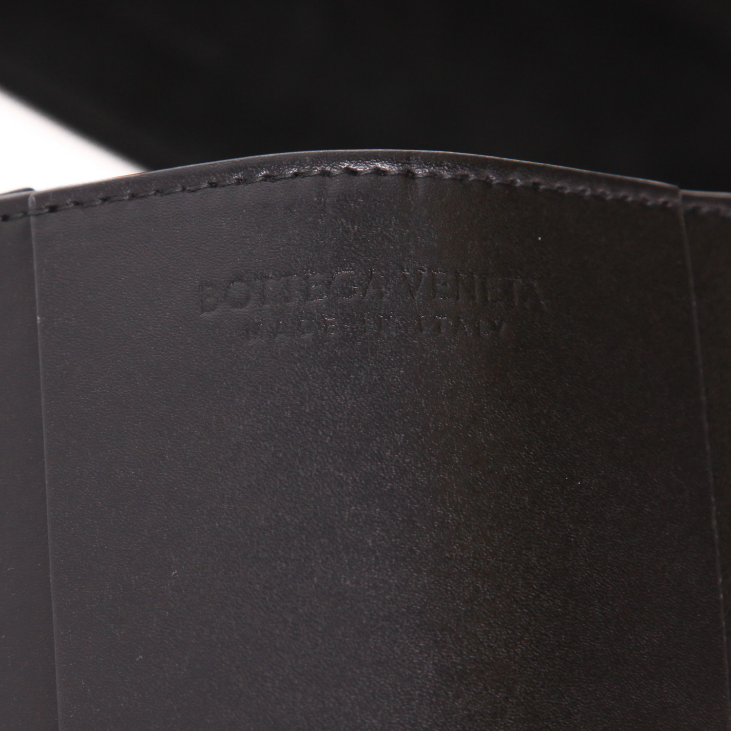 Shopping bag Bottega Veneta Arco in pelle intrecciata nera - Detail D2