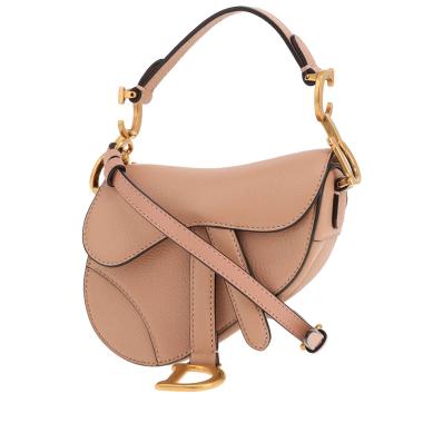 Dior Saddle handbag in pink grained leather