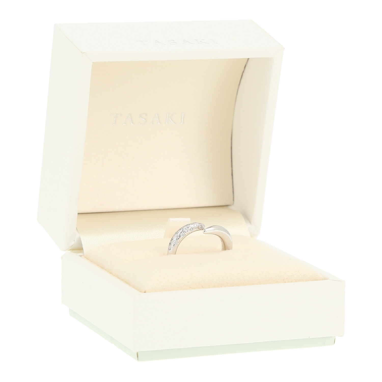 Bague Tasaki Danger Horn en or blanc et diamants - Detail D2