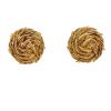 Hermès  earrings for non pierced ears in yellow gold - 360 thumbnail