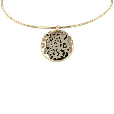 Ciondolo Cartier Panthère in oro giallo, lacca e smeraldo