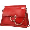 Chloé  Faye shoulder bag  in red patent leather - 00pp thumbnail