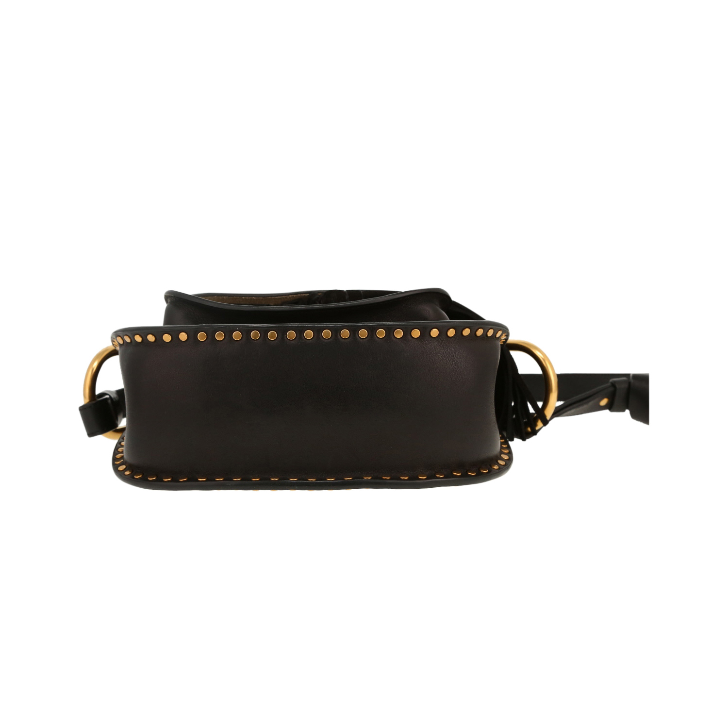 Chloé  Hudson shoulder bag  in black leather - Detail D1