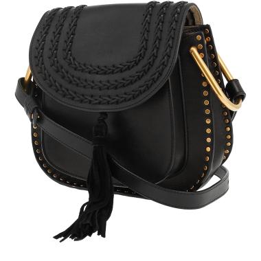 Sac bandoulière Chloé  Hudson en cuir noir